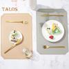 Rectangle Faux Leather Placemat Modern Waterproof Heat-Resistant Non-slip Heat Insulation Dishwasher Safe Dining Table Protection Decoration