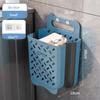 Bathroom Folding Dirty Clothes Storage Basket Wall Mounted Hanging Portable Punch-Free Clothes Bucket Organizer Laundry Basket
