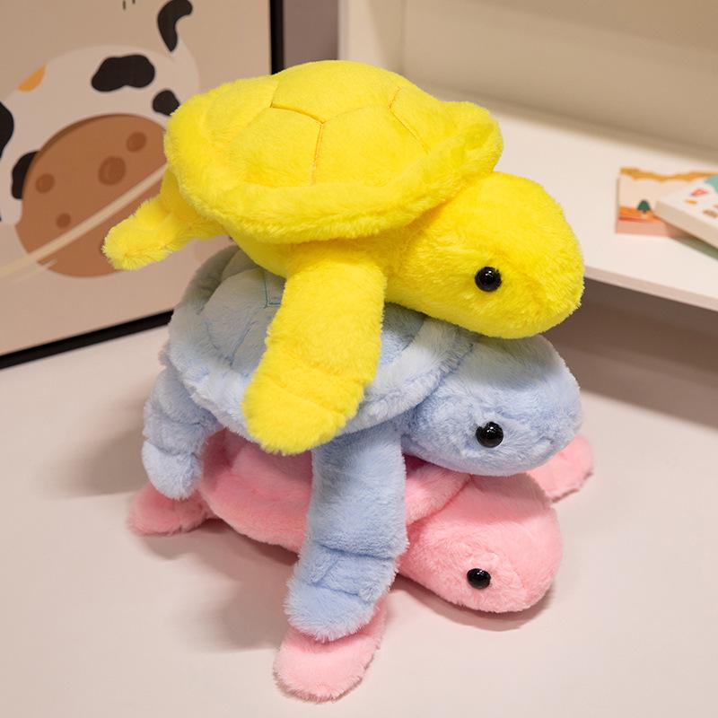 Adorable Soft Turtle Plush Pillow Toy - Small Sea Turtle Doll for Children's Comfort