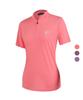 EXTRASPORTY Fairy Women'S Cool Mesh Short Sleeve Mesh Zip-Up T-Shirt 3 Colors