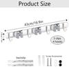 Wall Mounted Rack Space Saving Brooms Organizer Storage Solution for Bathroom