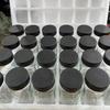 Bamboo Lid 120ml Glass Spice Jar - Square Seasoning Container