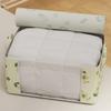 New Flower Visible Quilt Storage Bag With Reinforced Handle For Blanket Comforters Bed Sheets Pillows Toy Dustproof Closet Under-Bed Storage Organizer