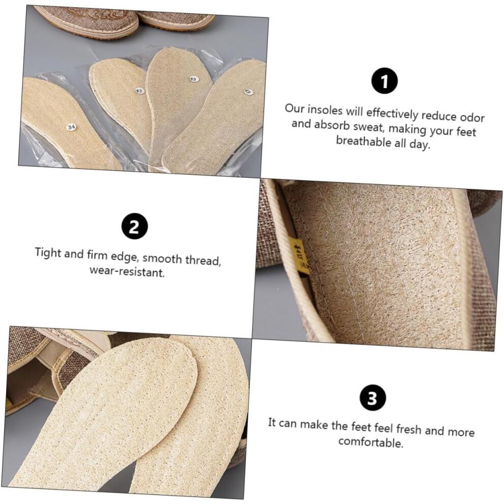 Natural Loofah Insoles Shoes Cushion Breathable Wear-resistant Loofah Insole