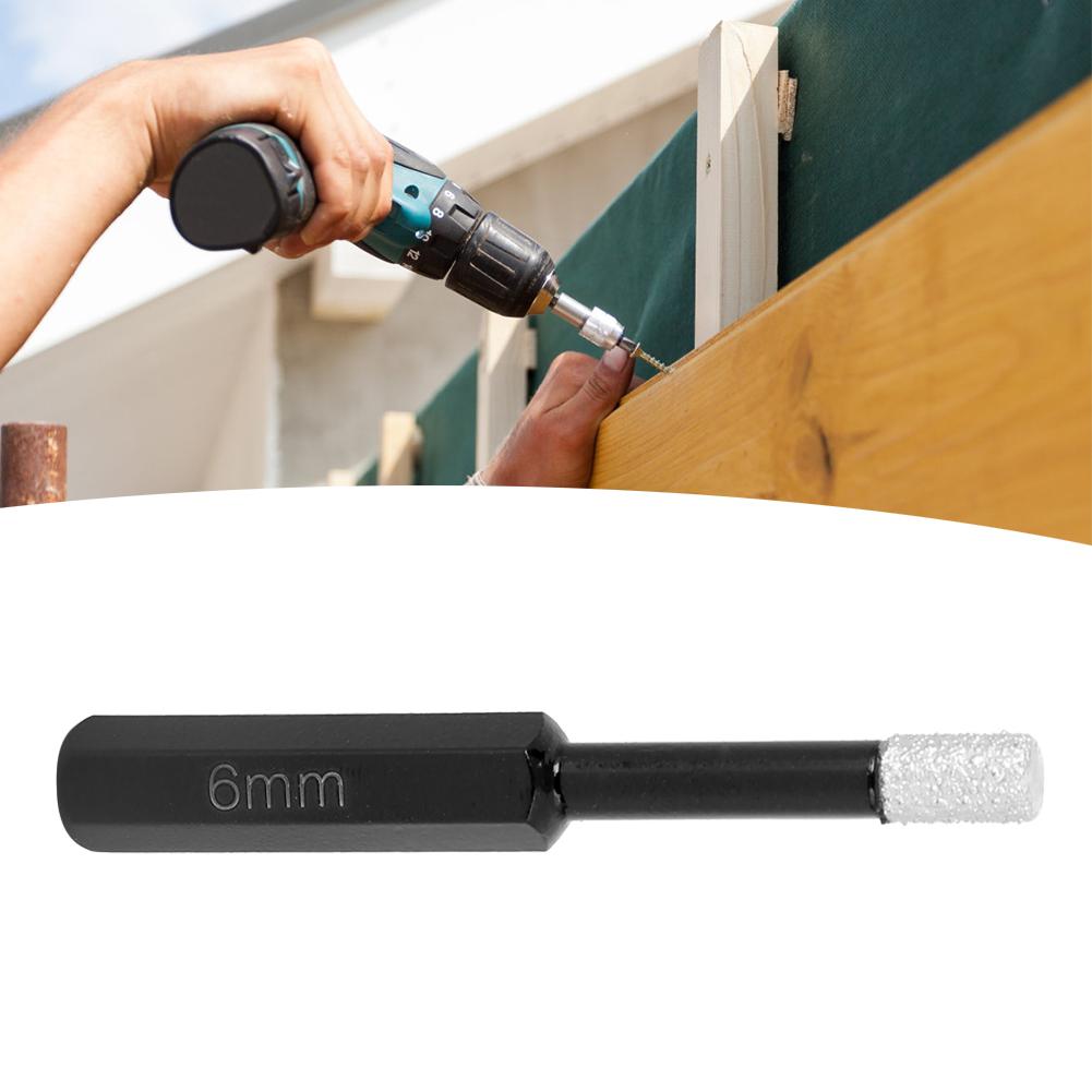 Anti‑Slip Hex Shank Dry Drilling Bit Hole Saw   for Marble   Tile Ceramics(6mm )