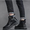 Men's Boots Autumn/winter 2025 Men's Boots Korean Version High Top Casual Lace Up Round Toe Comfort Artificial Leather Shoes