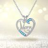 Heart Shaped Crystal Pendant Necklace Jewelry Mother's Day Gift For Mom