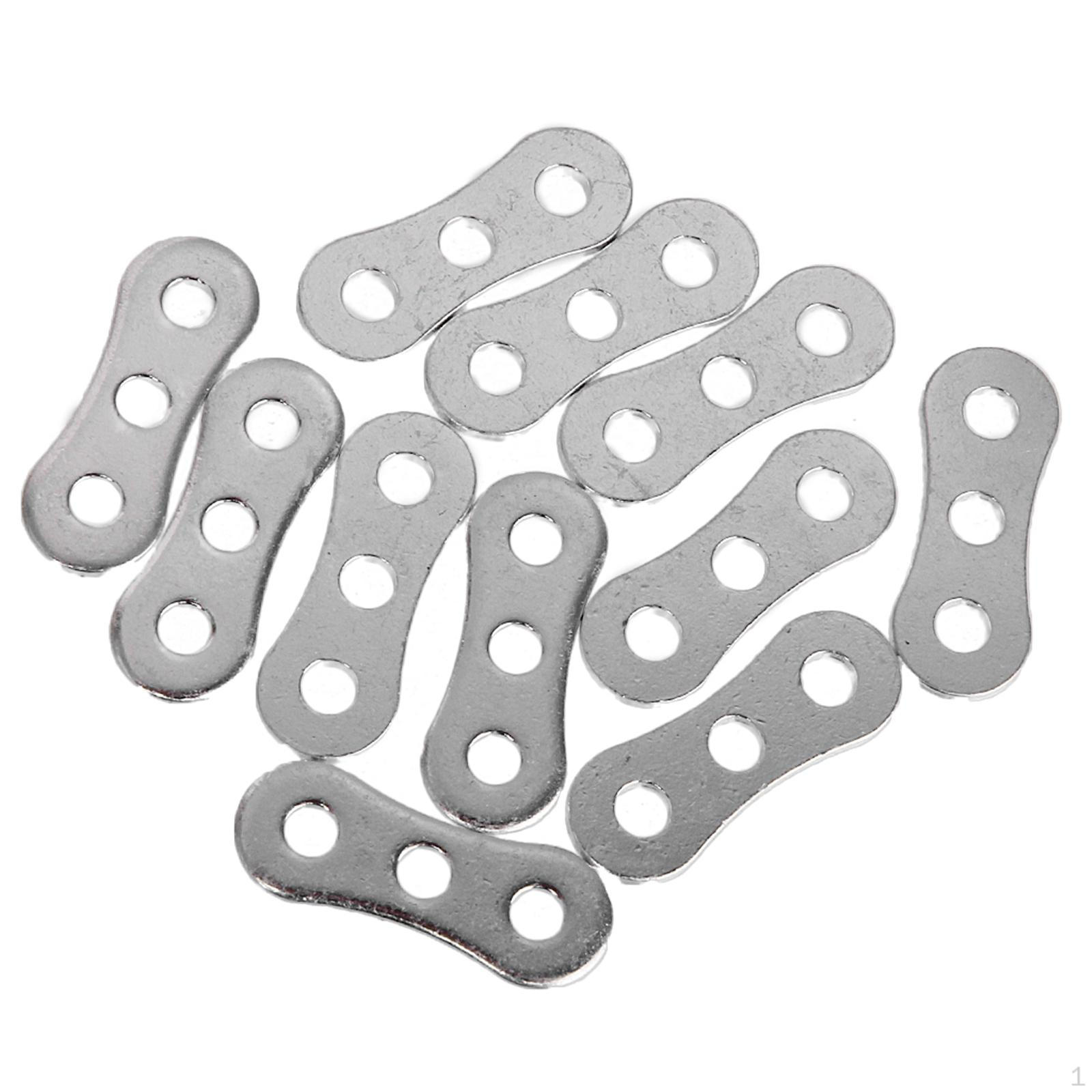 Aluminum Alloy Outdoor Camping Tent 3-Hole Guyline Rope Tensioner Anti-slip Adjustable Adjuster 10