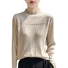 Semi-turtleneck Summer Fashion Versatile Fungus Edge Thin Bottoming Shirt Lace Top