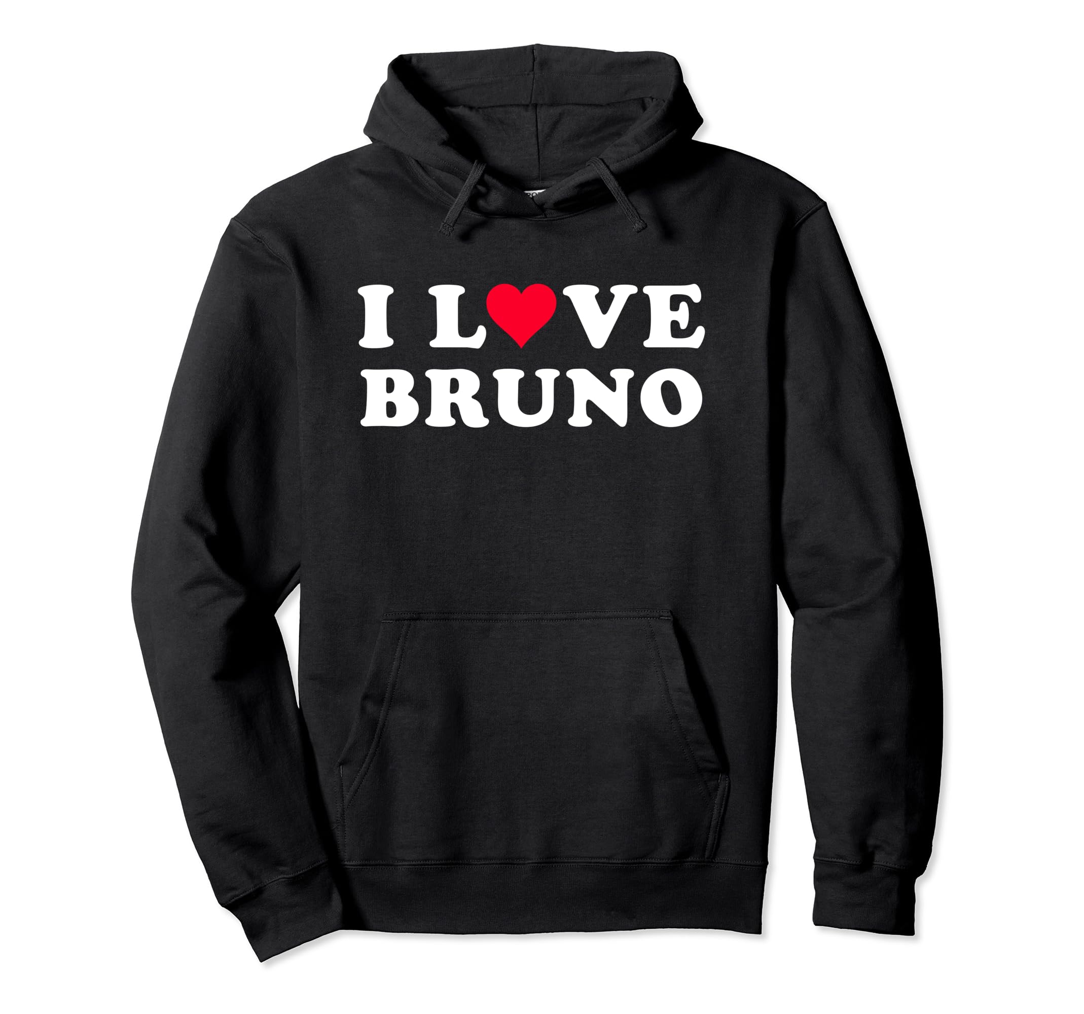 

I Love Bruno Matching Girlfriend & Boyfriend Bruno Name Hoodies