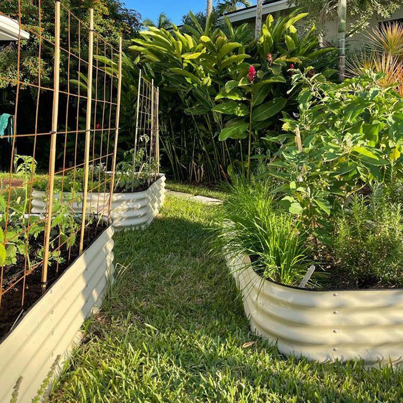 Nordic Metal Garden Planter: Thickened Outdoor Flower and Vegetable Bed, Large Galvanized Box