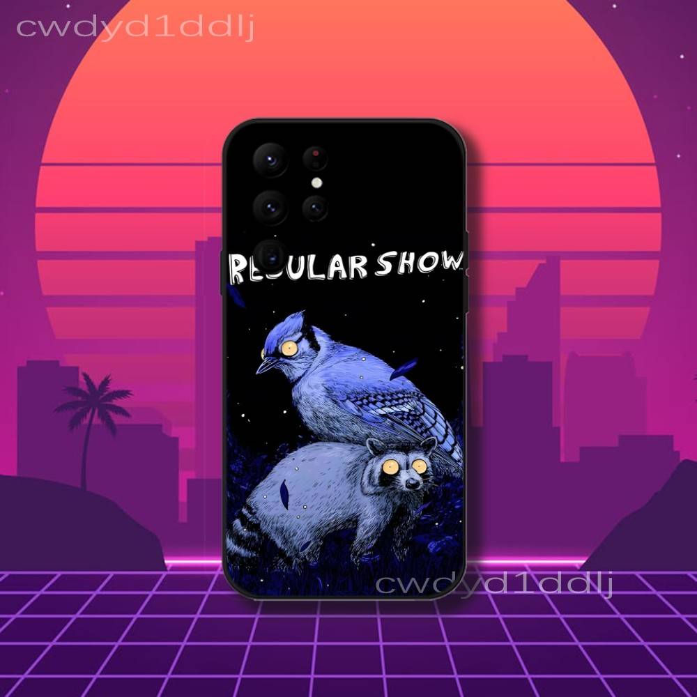 

The R-Regular Show Cartoon Phone Case For Samsung S10,S21,FE,S21 ,S26,S25,S24,S23,Ultra,S9,S22,Plus Black Shockproof Silicone Samsung S20fe