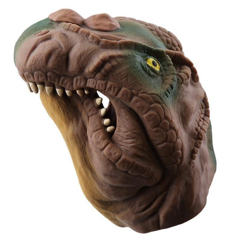 1 Stück Plastikspielzeughandschuhe, Simulations-Dinosaurier-Puppensets, Kreativer Spaßbedarf