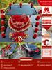 2024 Complete Wedding Car Decoration Set with Suction Cup Attachment