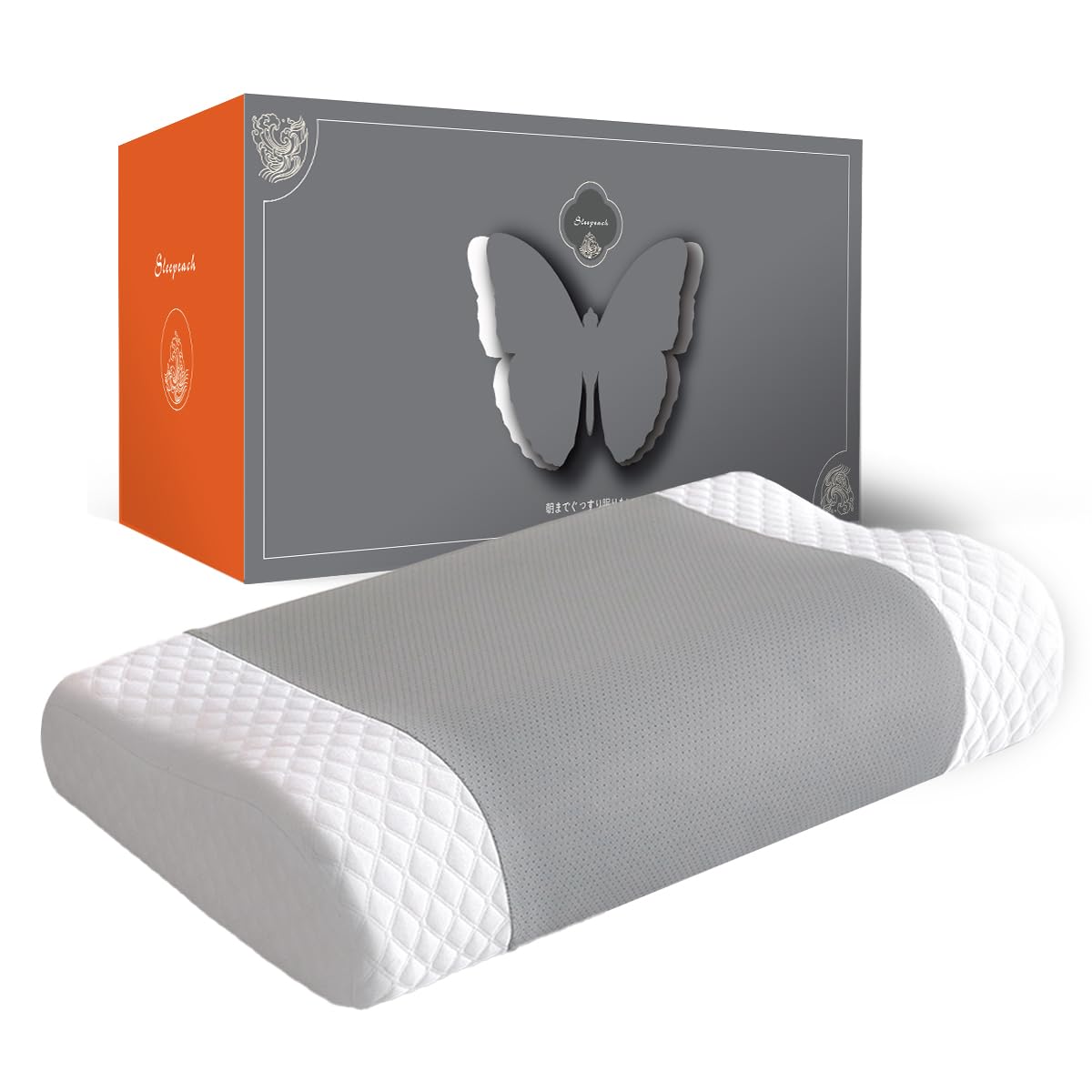 

Sleepeach Pillow, Memory Foam, for those who frequently use their PC or smartphone for desk work or day jobs Washable Cover, 5030cm