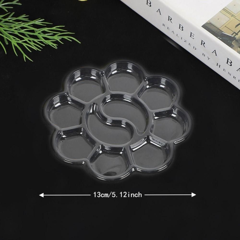 50PCS Washable Disposable Paint Palette DIY Painting Plum Blossom Palette For Watercolor