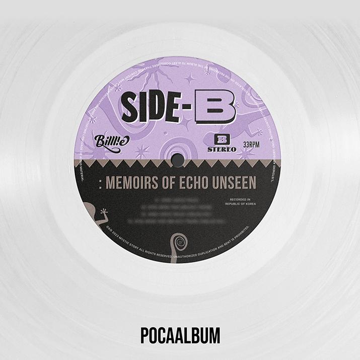 

Билли сторона-Б : мемуары об эхе, невидимый альбом POCA