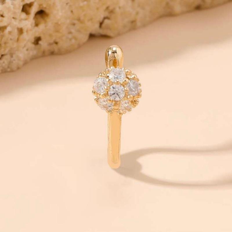 European & American Niche Rhinestone Nose Clip: High-End, Non-Piercing, Personalized Jewelry Design