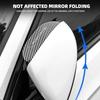 2Pcs Car Rearview Mirror Rain Eyebrow Carbon Fiber For Mercedes Benz B/C/E/S Clase A C200L GLC GLK W166 W163 W221 Car Accesorios
