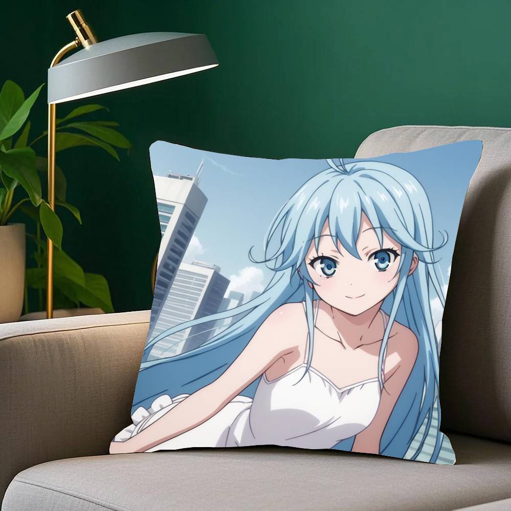 Ground Control To Psychoelectric Girl Anime Pillow Case Home Decor Throw For Sofa Bed Car Room Decor Gift Idea
