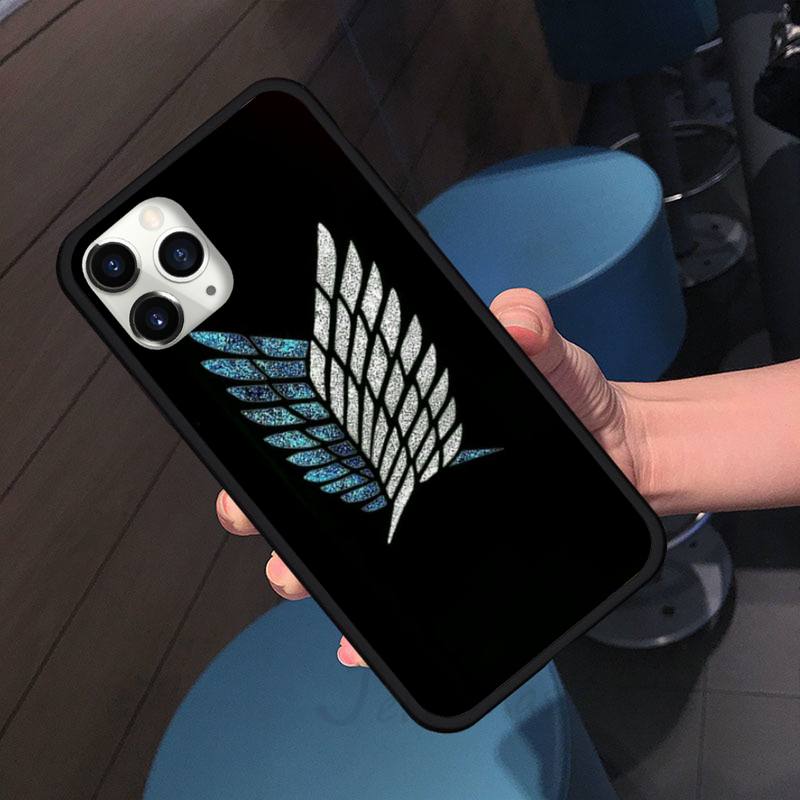 Attack On Titan Anime COMIC Phone Case For Iphone 7 8 12 11 XR XS Pro Max Mini Plus Soft Silicone Cover Shell Funda