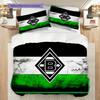 Borussia Vzor Povlečení Sada Prošívaných Dek Quilt Cover Povlak na Polštář Domácí Dekorace Dárek k Narozeninám (1 * povlak na peřinu + 2 * povlak na polštář, bez jádra)