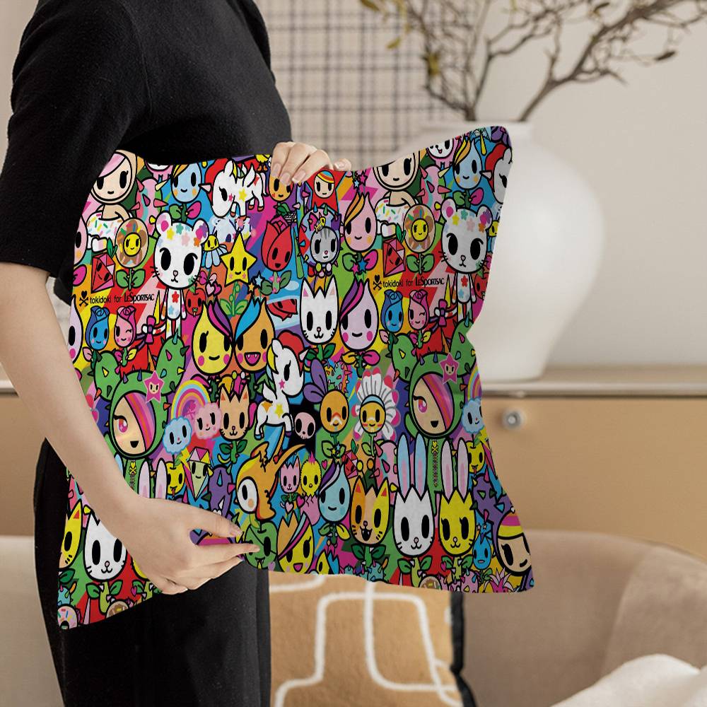 Japan T-Tokidoki Personalized Pillow Cover Kids Bedroom Wild Party Decor Pillowcase Kid Birthday Shower Gift
