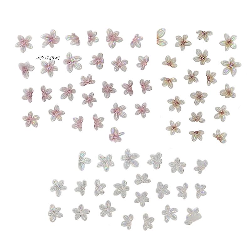 1Pc 5-Petal Flower Nail Sticker Mini Fresh Small Color Nail Decal DIY Nail Art Manicure Tool Jewelry