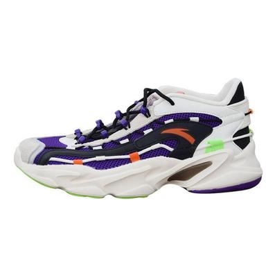 Wygodne Retro Sportowe Niskie Buty do Biegania Męskie sneakersy Białe Fioletowe 112028889-4