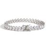 Luxury Micro Pave Setting High Quality Zircon Hip Hop Tennis Chain Bracelet Women 18K Gold Plated Jewelry