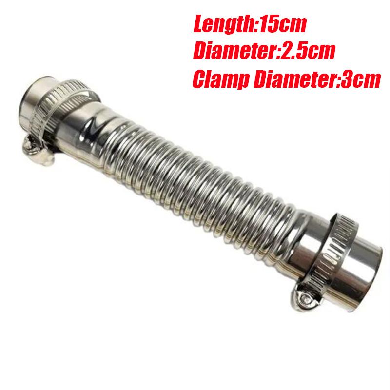 90Elbow 15cm 60cm 120cm 25mm With Clamps Exhaust Pipe Tube Elbow Connector For Car Heating Parts Eberspacher Webasto Boat Heater