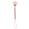 Pacifier Clip Babies Nipple Holder Pacifier Chain Dummy Holder Pacifier Clip Beech Wooden Star Pacifiers for babies Newborn Toys