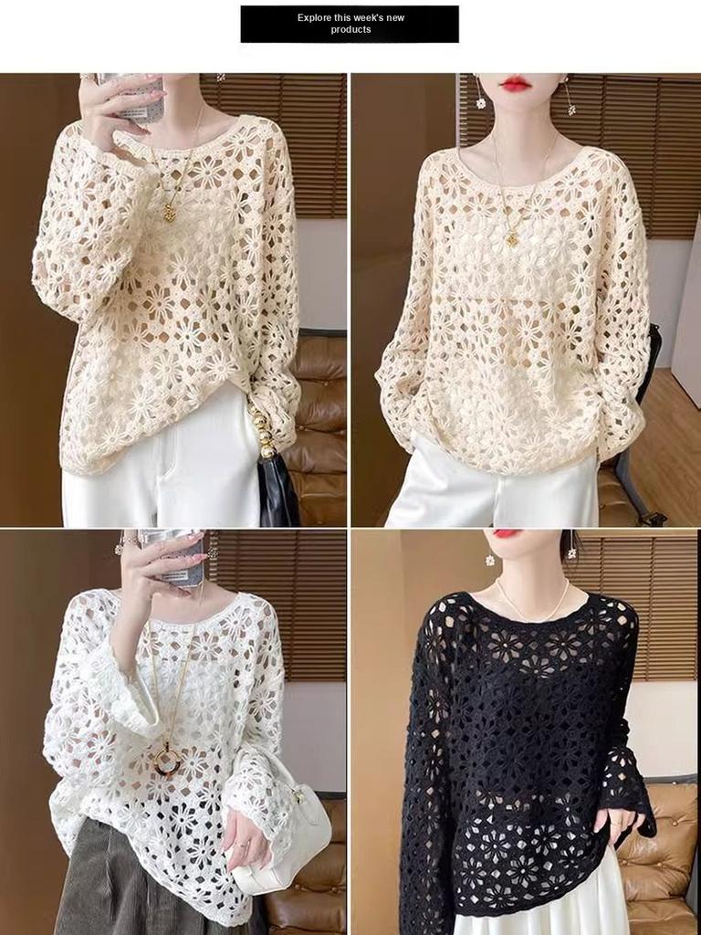 Vroege Herfst Chinese Stijl Traditionele Borduurwerk Kant Gebreide Trui Dames 100 Werk Herfst Luie Stijl Pullover Vest