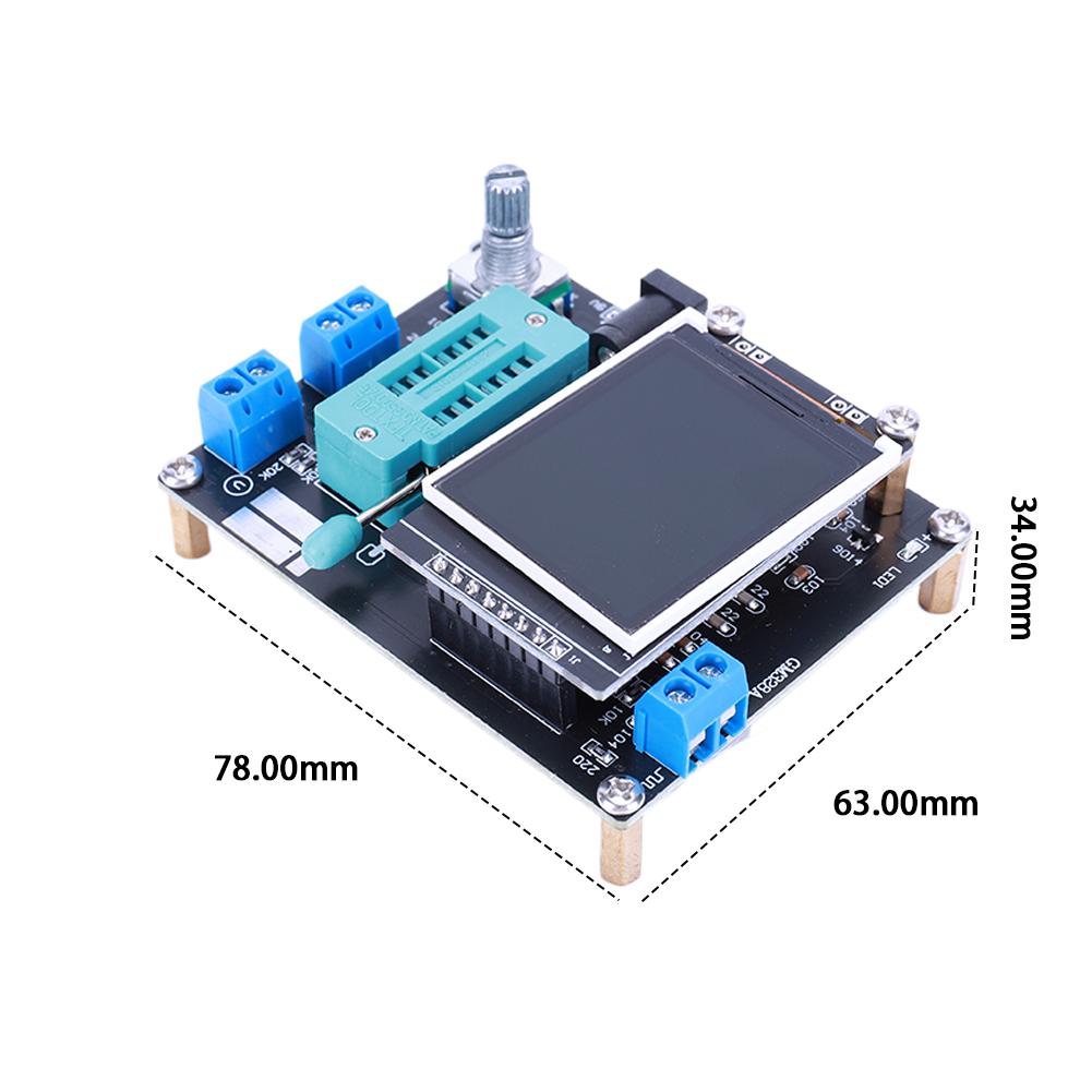 GM328 Transistor Tester Diode Capacitance Inductance ESR Meter Type-C Charge GM328A Square Wave Generator Electronics Kit