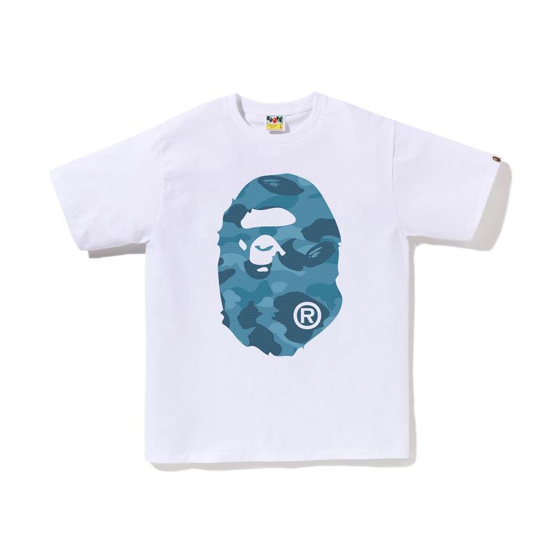 Bape Honeycomb Camo Big Ape Head Tee 0ZXTEM110041K