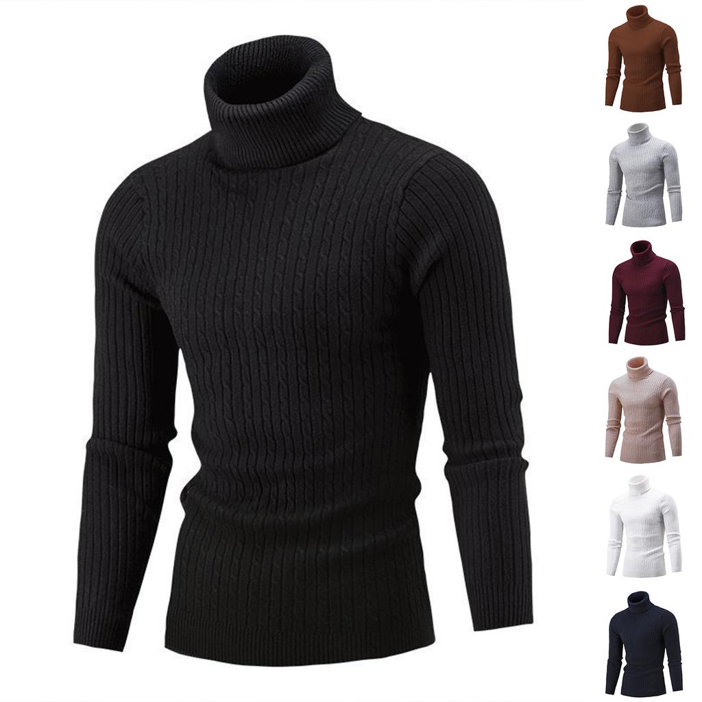 Men's Color Turtleneck Sweater