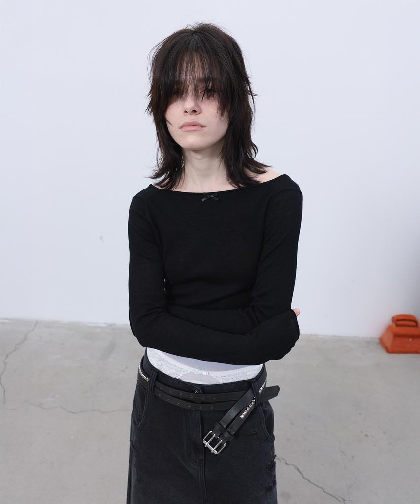 LCDC™ Two-Way Knit Top (Black)
