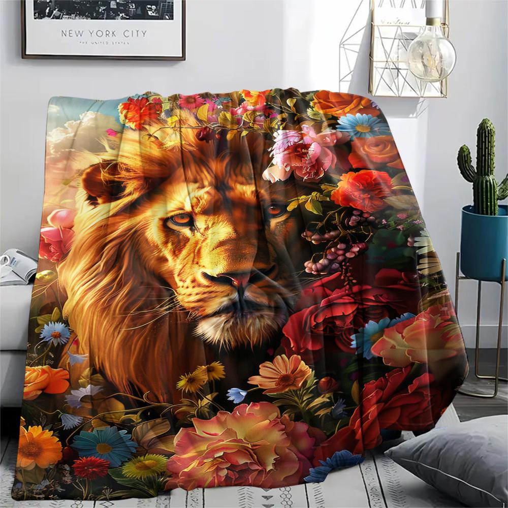 1 Pezzo Coperta in Flanella con Stampa Cartone Animato, Alta Qualità Confortevole per Tutte le Stagioni, Decorazione per la Casa, Calore e Comfort, Perfetta per Regalo di Natale Compleanno