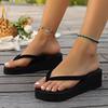 Fashion Women Platform Slippers Summer Fashion Lightweight Flip Flops Comfortable Casual Shallow Slippers Outdoor Beach Slide Shoes