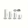 304 Stainless Steel 710 Piece Screw Bolt Nut and Washer Collection Round Head Screws for Workshop Organization