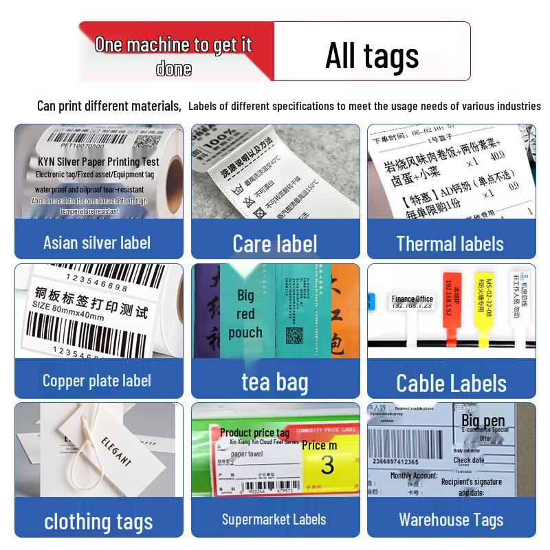 Gudecard T-Series Thermal Transfer Label Printer CN plug (adapter included)