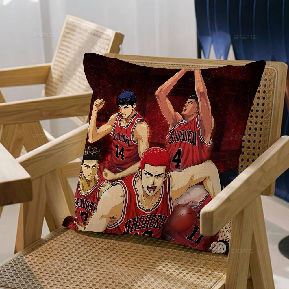 Japanese Comics S-SLAM D-DUNK Cushion Cover Pillowcase Upholstery Sofa Throw Pillow Home Decor Pillowcas