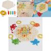 Wooden Geometric Chain Puzzle Game For Family Brain Teasers And Skills Development