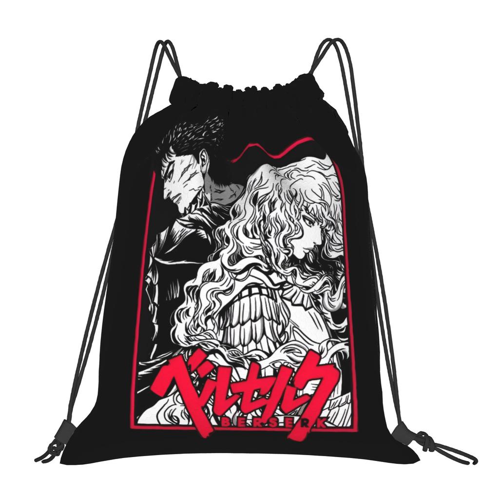 Custom B-Berserkes Drawstring Backpack Women Men Gym Sport Sackpack Foldable Supernatural Shopping Bag Sack