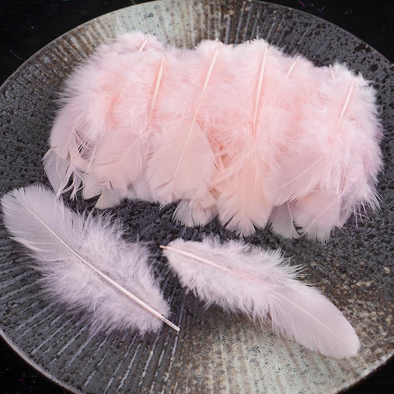 Mixed Color Chicken & Peacock Feathers for DIY Ornaments, Handicrafts, and Handmade Clothing Accessories.