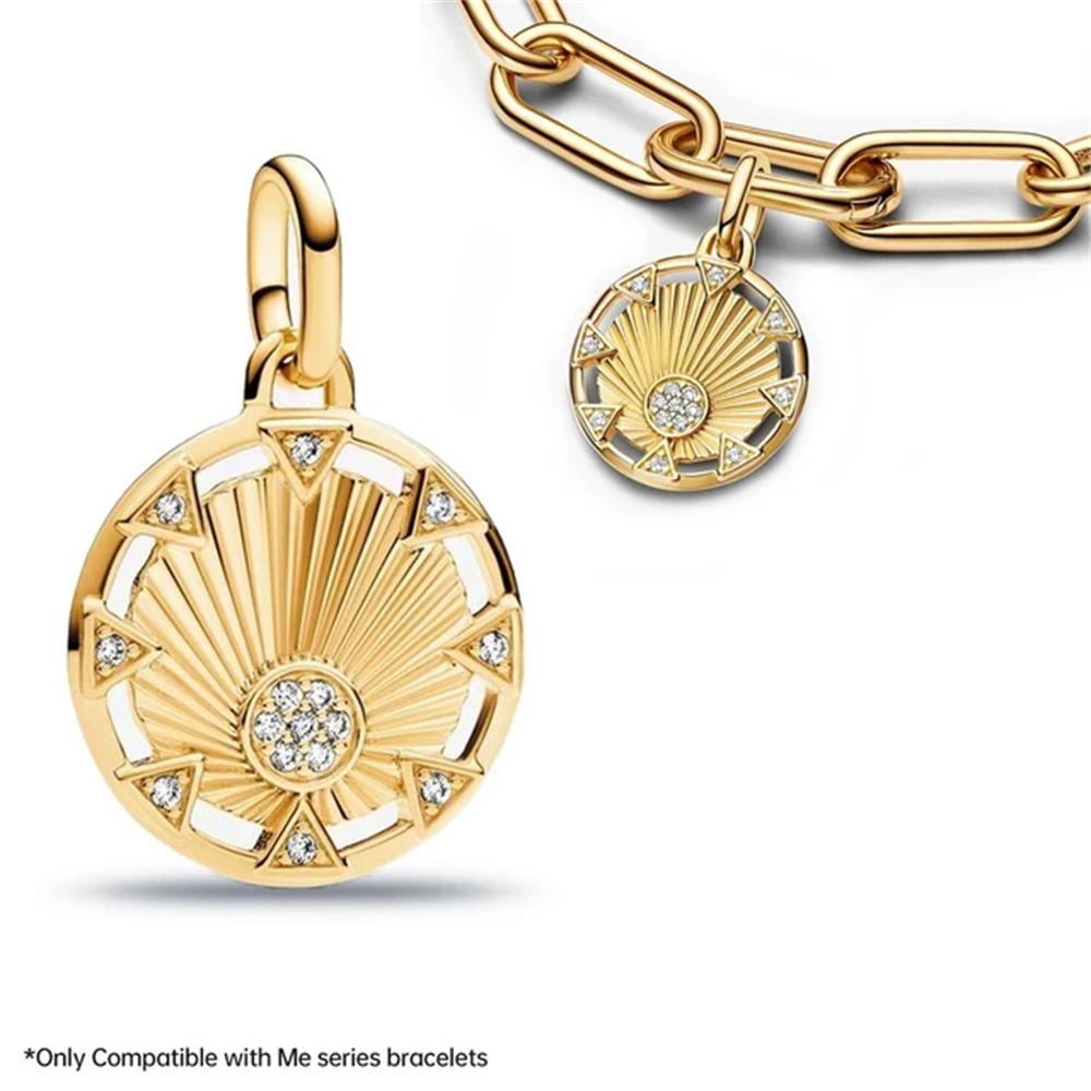 New Copper Pentagram Sun Clover Me Series Accessories Mini Pendant Is Suitable For Original Me Charm Bracelets And Necklaces