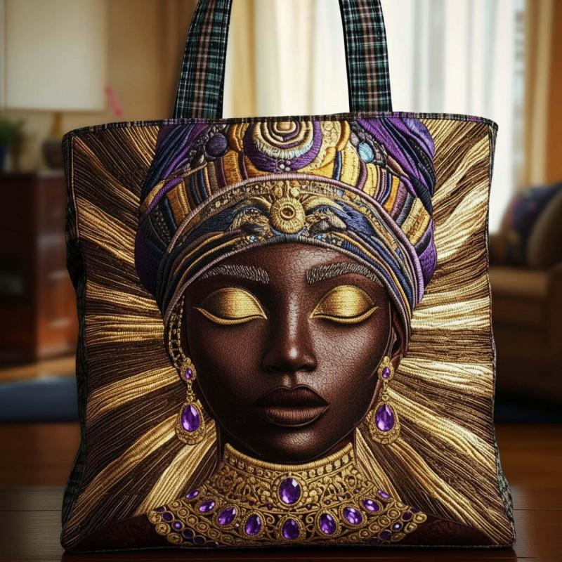 Girls Fashion Tote Bag Digital Print Quilted Shoulder Medium Size Street Style