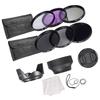 58mm Lens Filter Kit UV+CPL+FLD+ND(ND2 ND4 ND8) with Carry Pouch   Lens Cap   Lens Cap Holder   Tulip & Rubber Lens