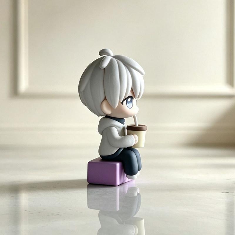 8cm Love And Deepspace Ton Ton Star Xavier Chibi Sitting Figure Cute Anime Doll Model Desktop Ornament Game Peripheral Toy Gift