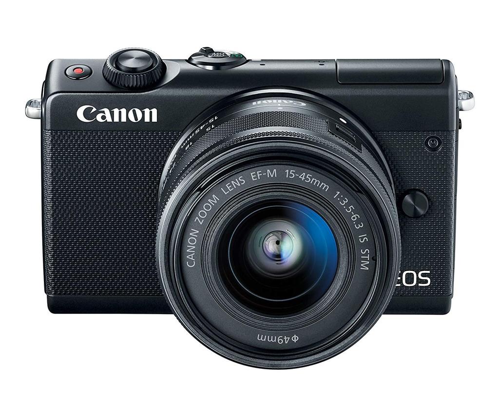 Canon EOS M100 Mirrorless Camera with IS STM Lens Kit EOSM100BK1545ISSTMLK EF-M15-45 (Black)